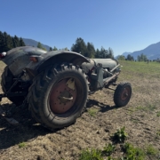 Traktor am Vomperberg